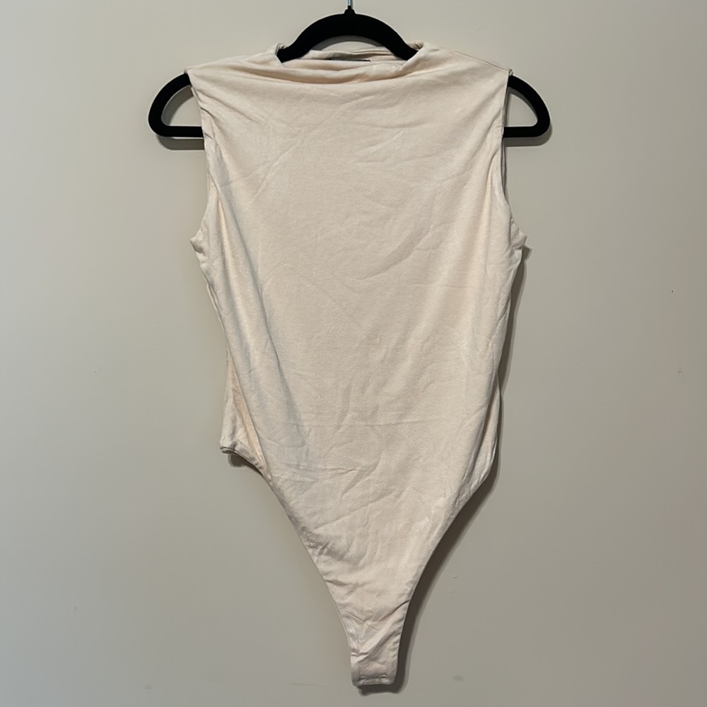 NEW [naked wardrobe] the nw sleeveless bodysuit in coco - Picture 5 of 8